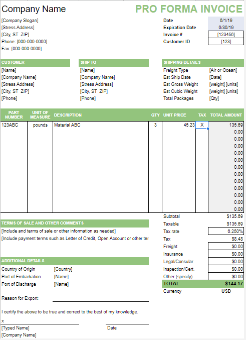 proforma-invoice-491x677 Proforma faturayı etkili bir şekilde kullanmak için, tüm gerekli bilgilerin doğru ve net bir şekilde iletilmesi önemlidir.
